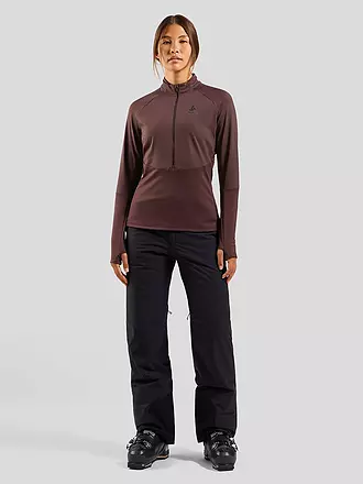 ODLO | Damen Unterzieh Zipshirt Descent Ceramiwarm | 